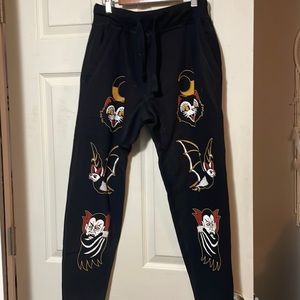 Black craft joggers